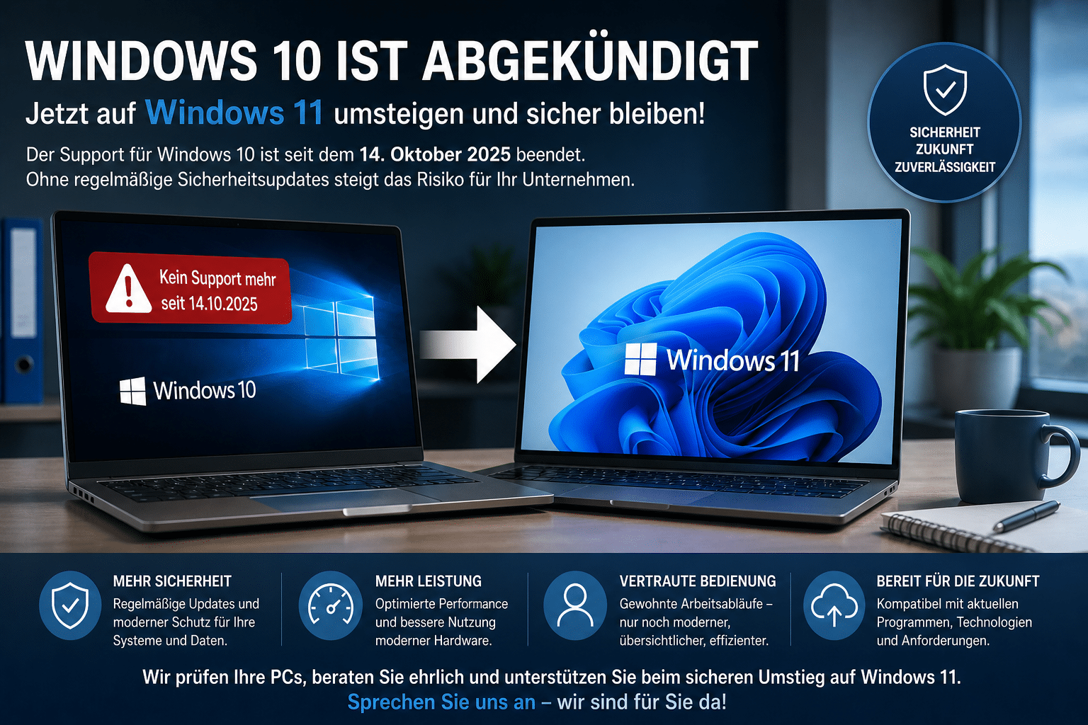 Windows 10 Support beendet: Jetzt auf Windows 11 umsteigen | G-DS Arnsberg