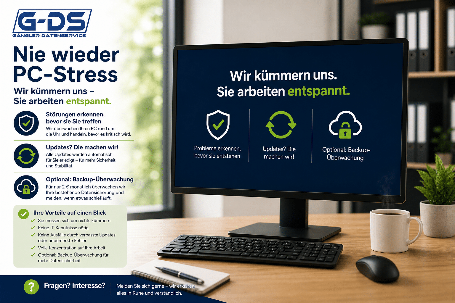 Nie wieder PC-Stress – wie G-DS Ihren Arbeitsplatz einfacher und sicherer macht